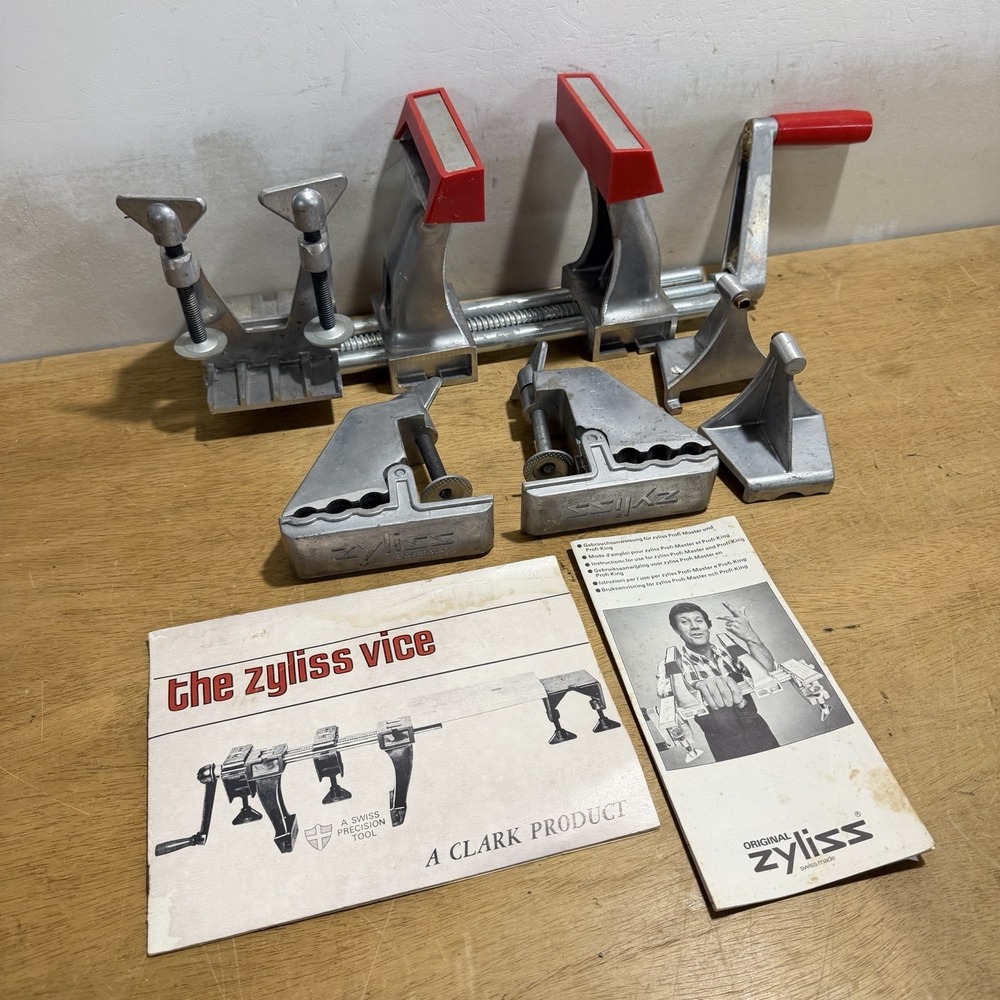 ZYLISS Original Swiss Made Bench Vise Vice Aluminum Clamp System Set